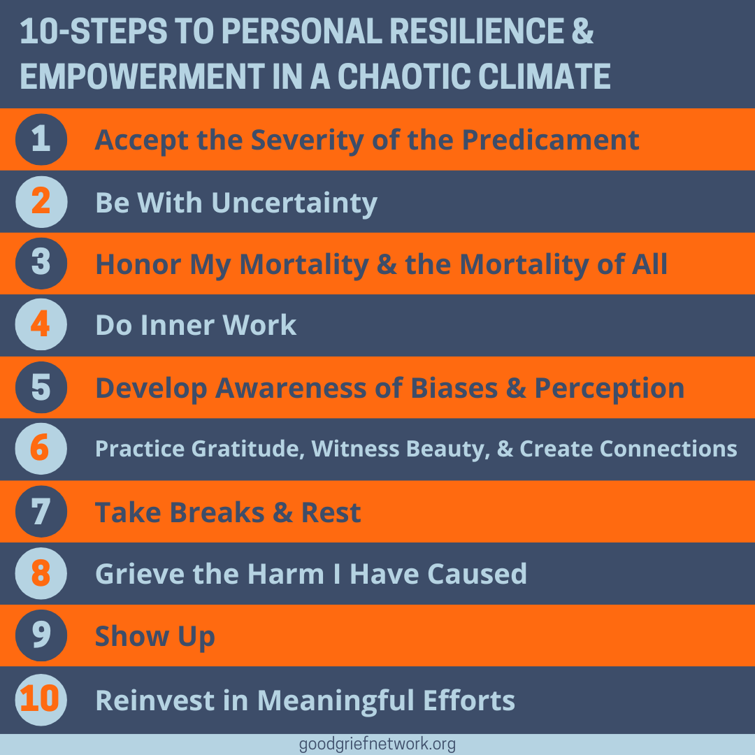 10-STEPS TO PERSONAL RESILIENCE & EMPOWERMENT IN A CHAOTIC CLIMATE