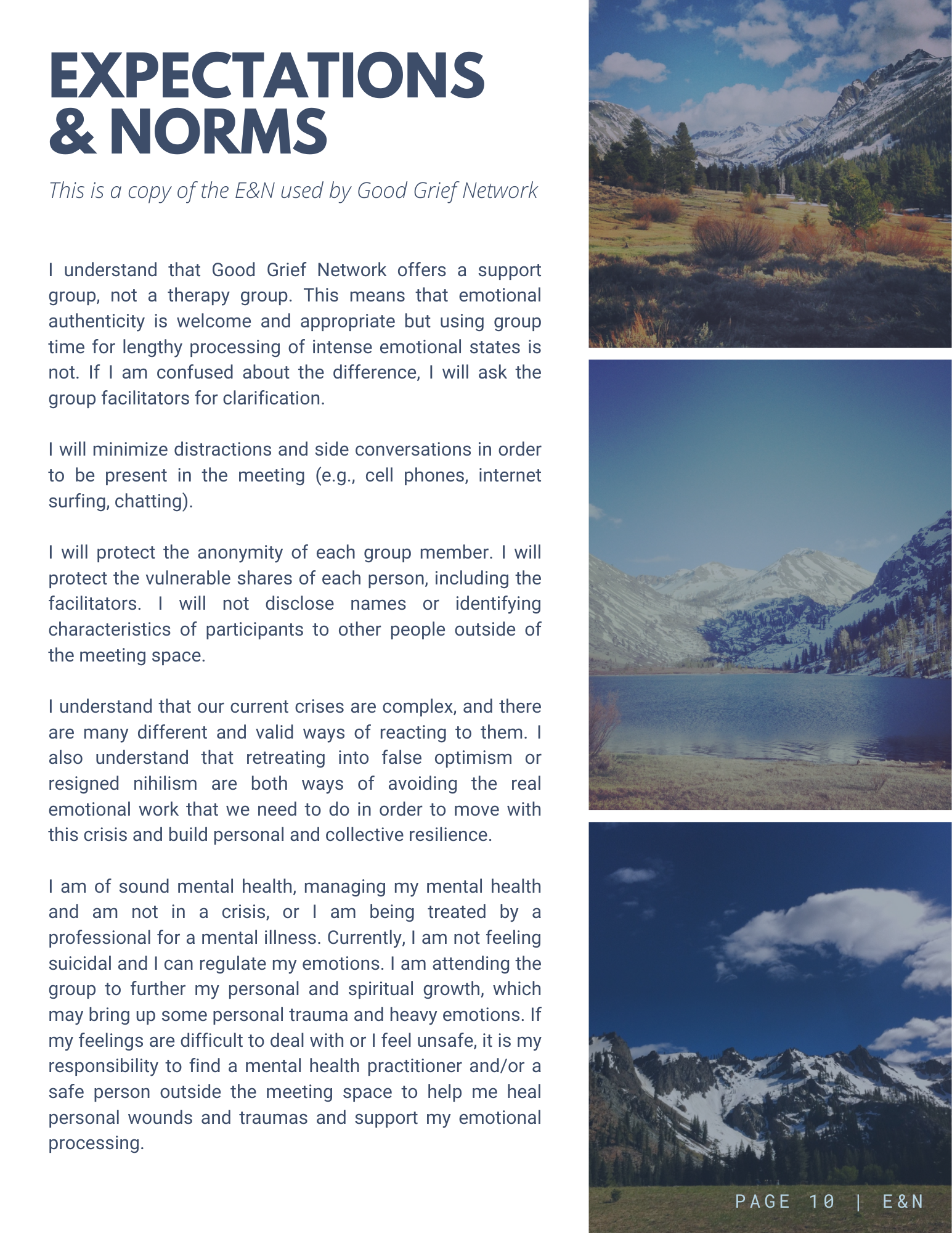 expectations and norms